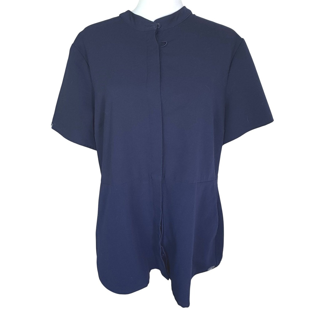 FIGS Women's XL Navy Blue Technical Collection Short Sleeve Scrub Top